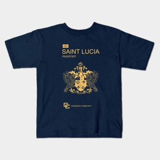 Saint Lucia passport Kids T-Shirt